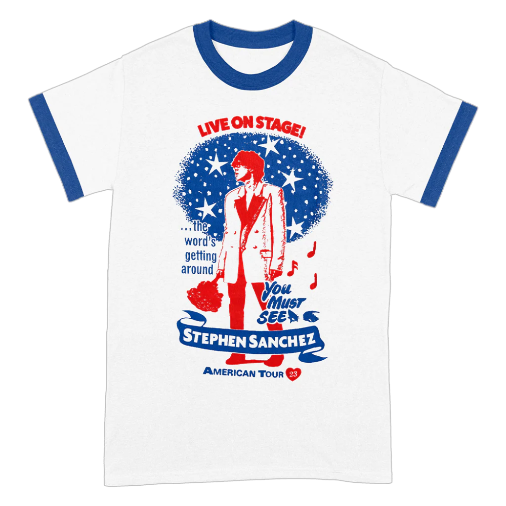 Tour Ringer T-Shirt - Stephen Sanchez Official Store
