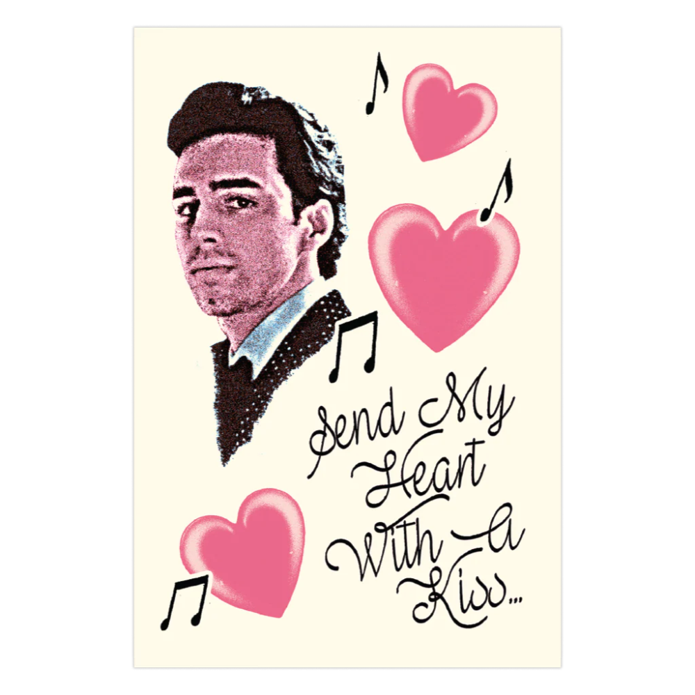 Send My Heart With A Kiss Postcard Front