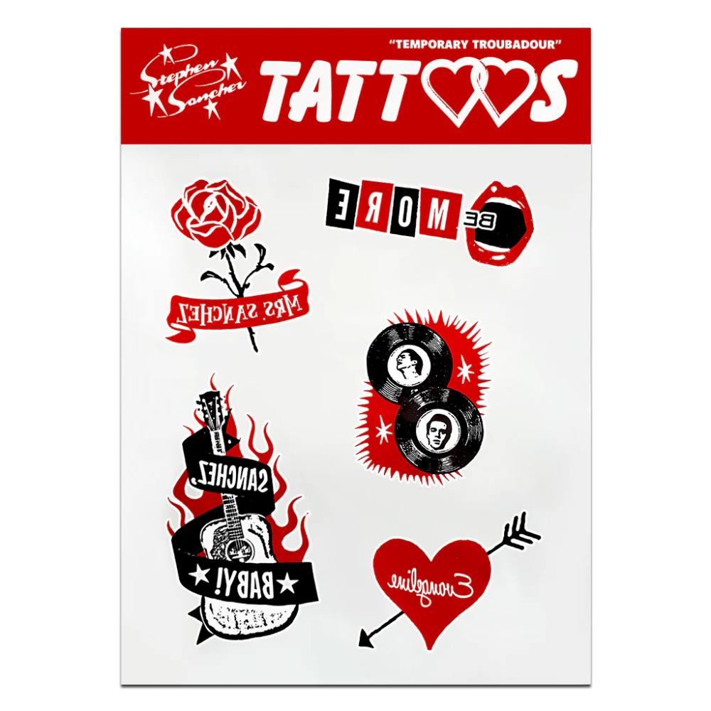 Stephen Sanchez Temporary Troubadour Tattoo Pack Stephen Sanchez Store stephen-sanchez-temporary-troubadour-tattoo-pack-stephen-sanchez-store